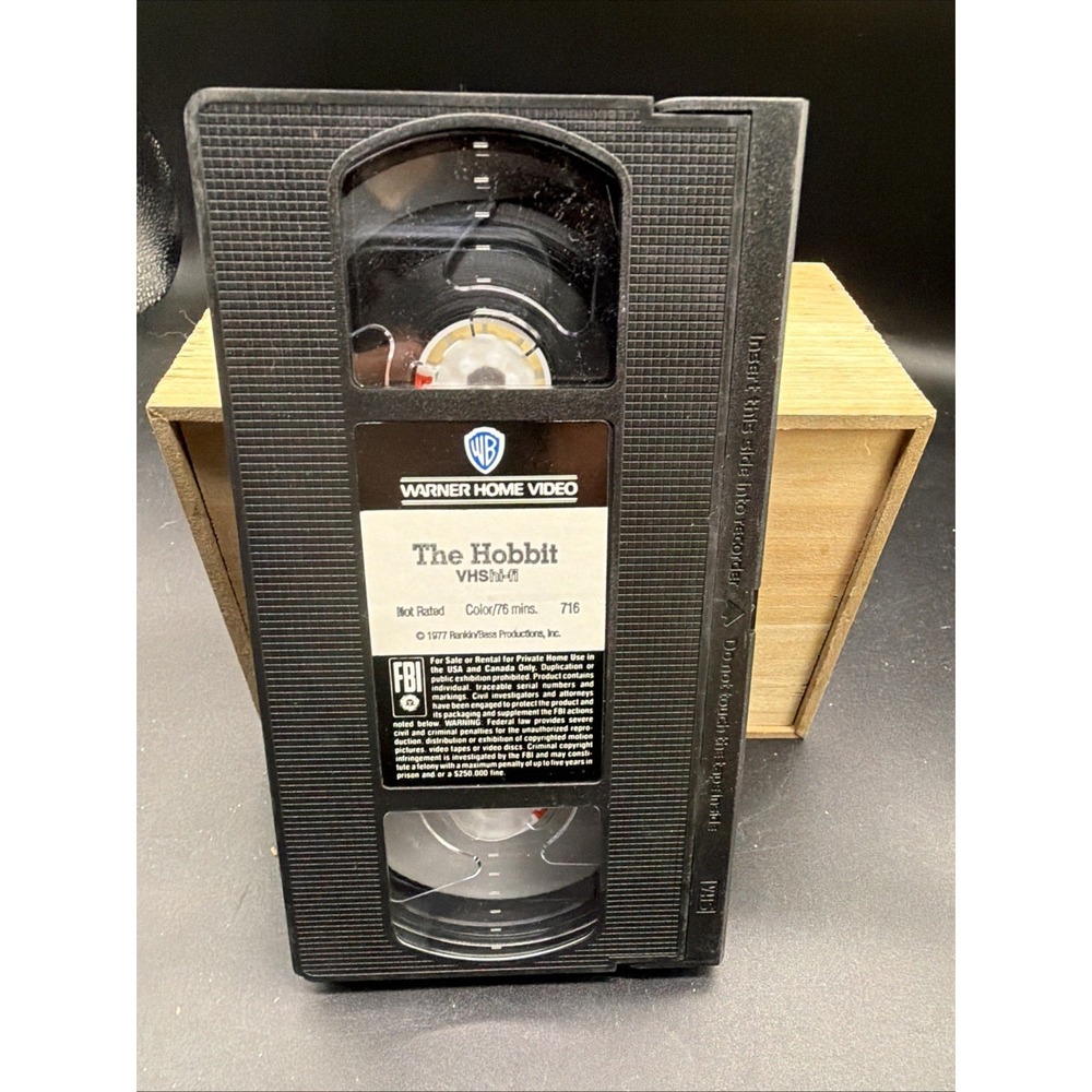 THE HOBBIT VHS, 1977, Animated, Rankin/Bass, JRR Tolkien 1991 Vintage ~ Vg Cond. - Picture 6 of 6